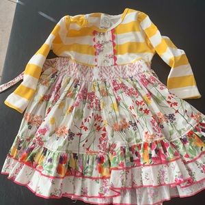 Olive Mae size 2T long sleeve spring dress.